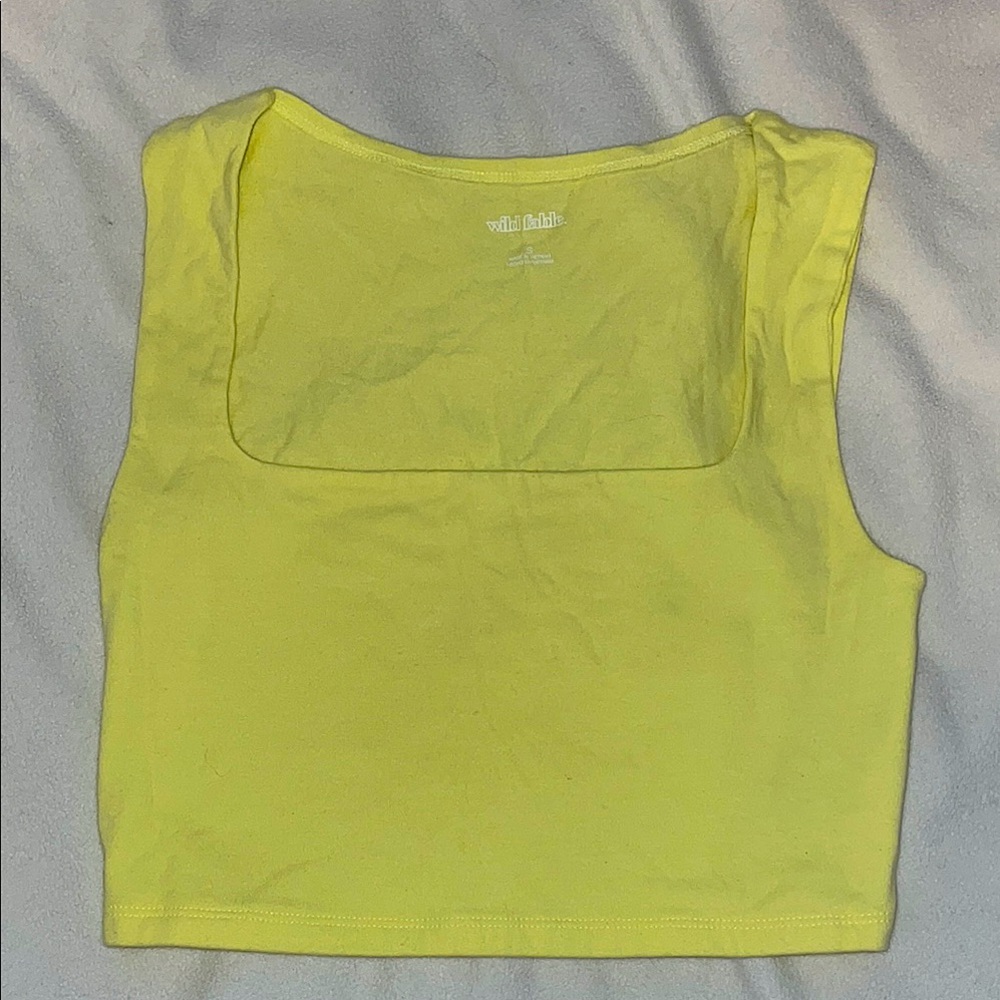 Wild Fable Yellow Crop Top